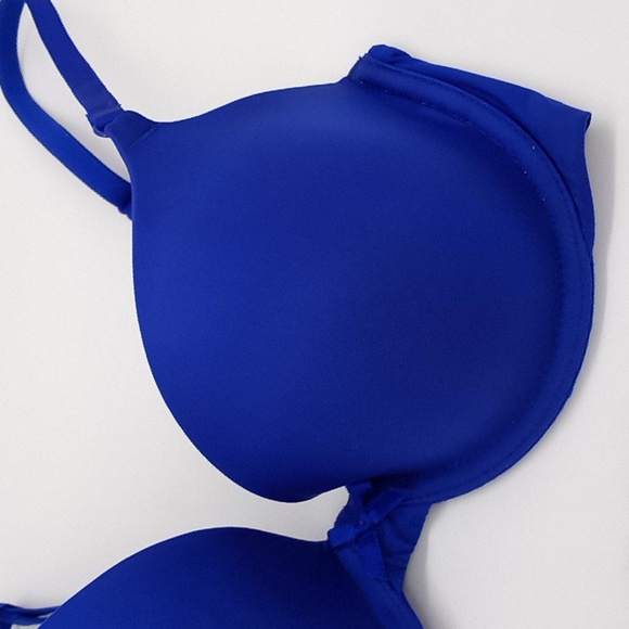 Victoria's Secret Lightly Lined Demi T-Shirt  Bra Blue 32D - Picture 2 of 9